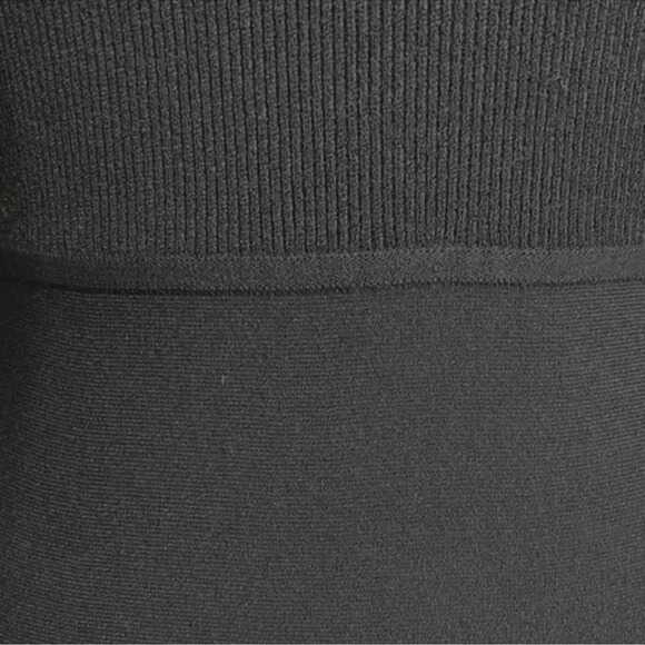 Theory Flared Mini Dress in Crepe Knit Black Size M Orig. $495 NWT - Picture 6 of 6
